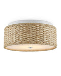 CURREY & COMPANY, COLCHESTER RAFFIA FLUSH MOUNT, FLUSH MOUNT CEILING LIGHTS