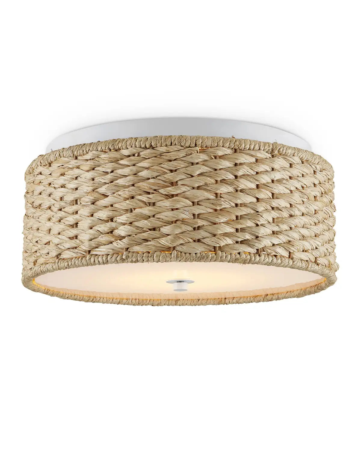 CURREY & COMPANY, COLCHESTER RAFFIA FLUSH MOUNT, FLUSH MOUNT CEILING LIGHTS