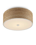 CURREY & COMPANY, COULTON ROPE FLUSH MOUNT, FLUSH MOUNT CEILING LIGHTS