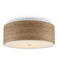 CURREY & COMPANY, COULTON ROPE FLUSH MOUNT, FLUSH MOUNT CEILING LIGHTS