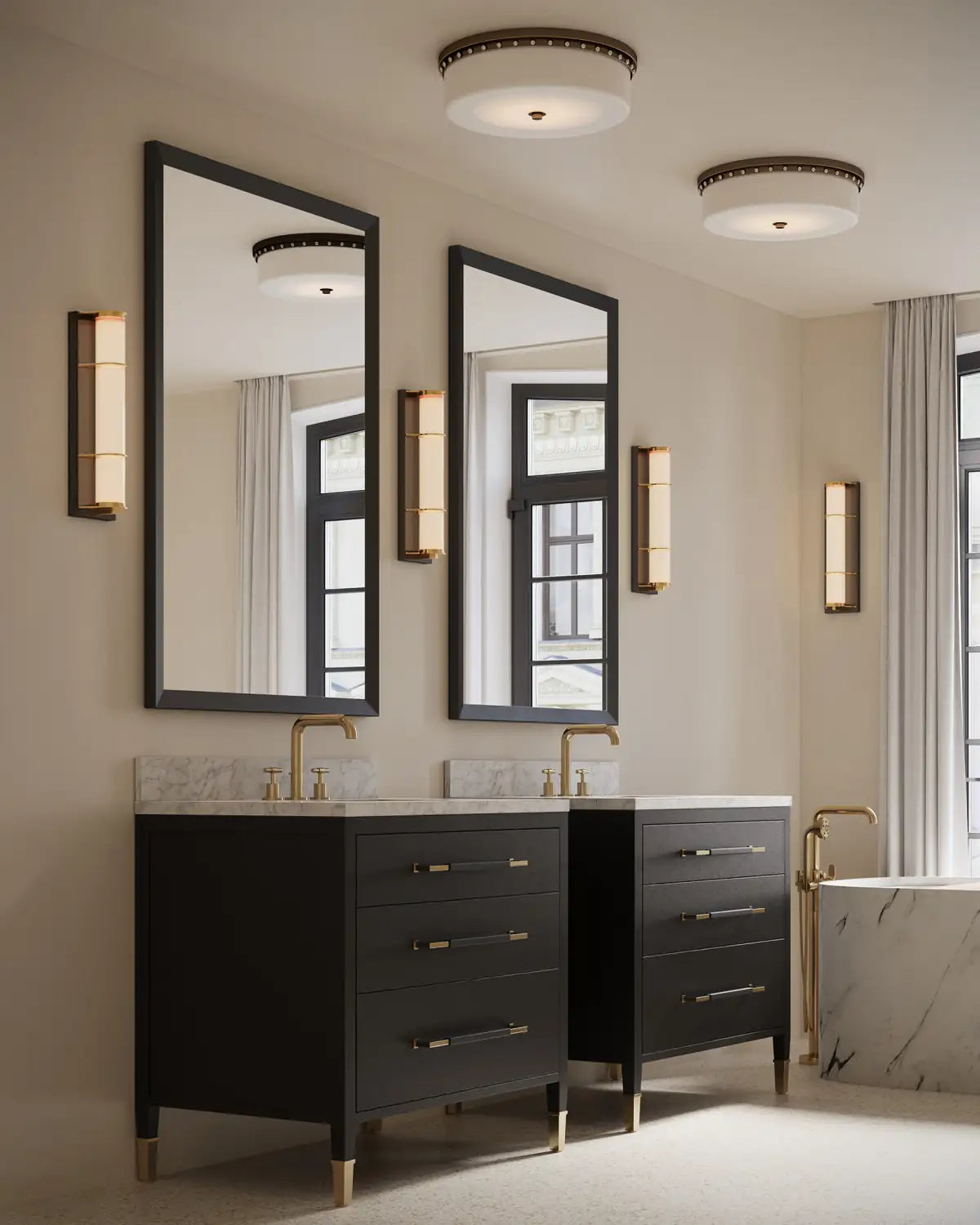 CURREY & COMPANY, BARNABE FLUSH MOUNT, FLUSH MOUNT CEILING LIGHTS