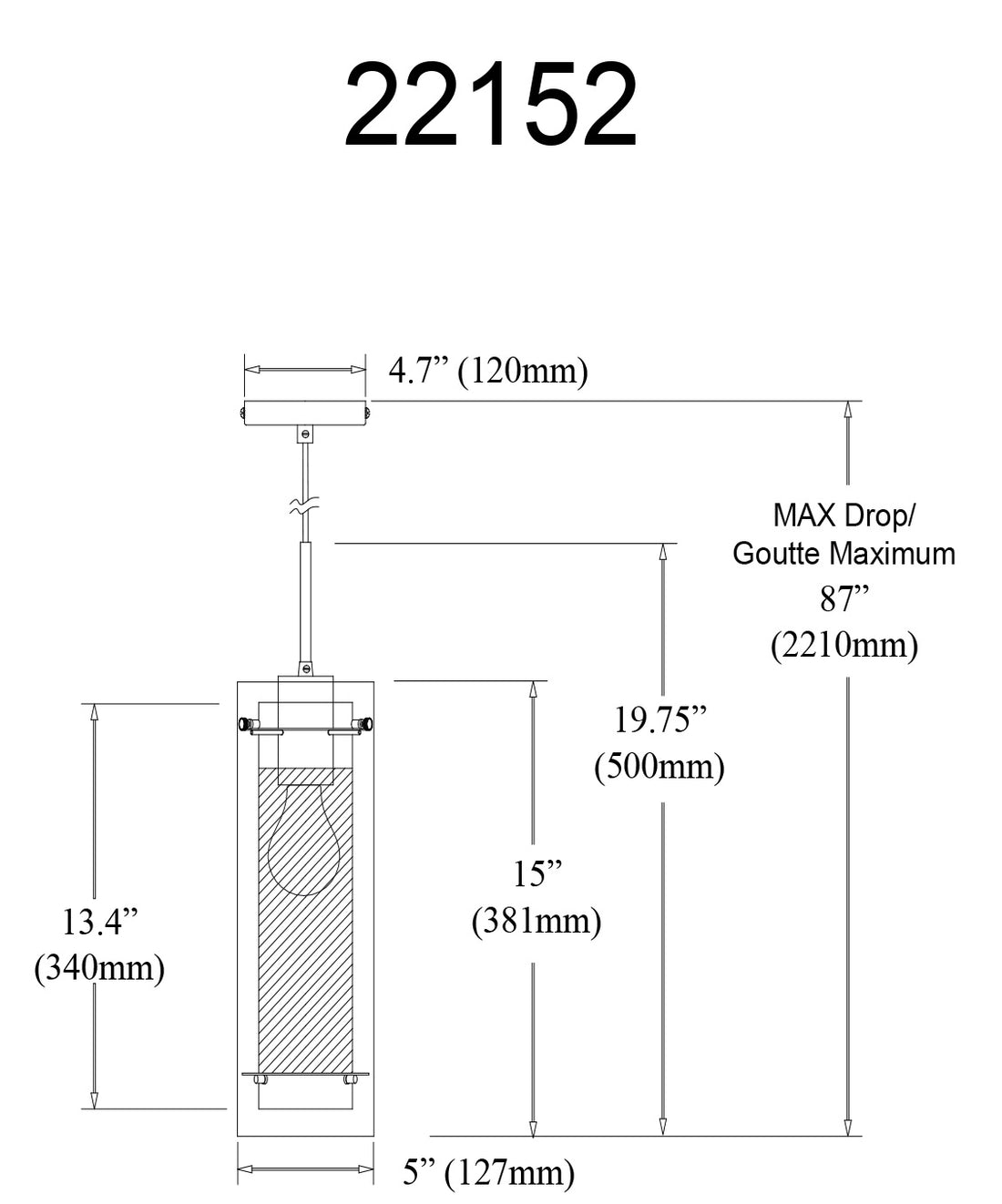 DAINOLITE, PASHA HANGING PENDANT, PENDANT LIGHT