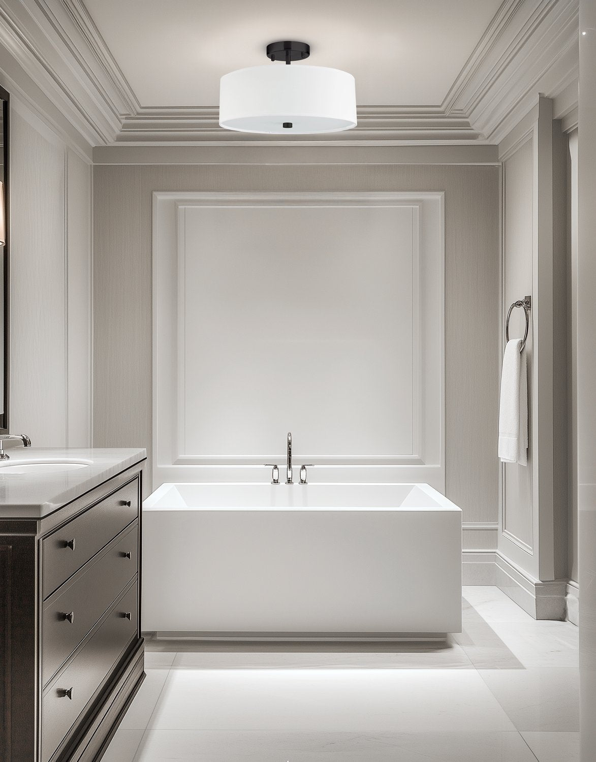 DAINOLITE, EVERLY CEILING SEMI FLUSH, SEMI FLUSH MOUNT LIGHT