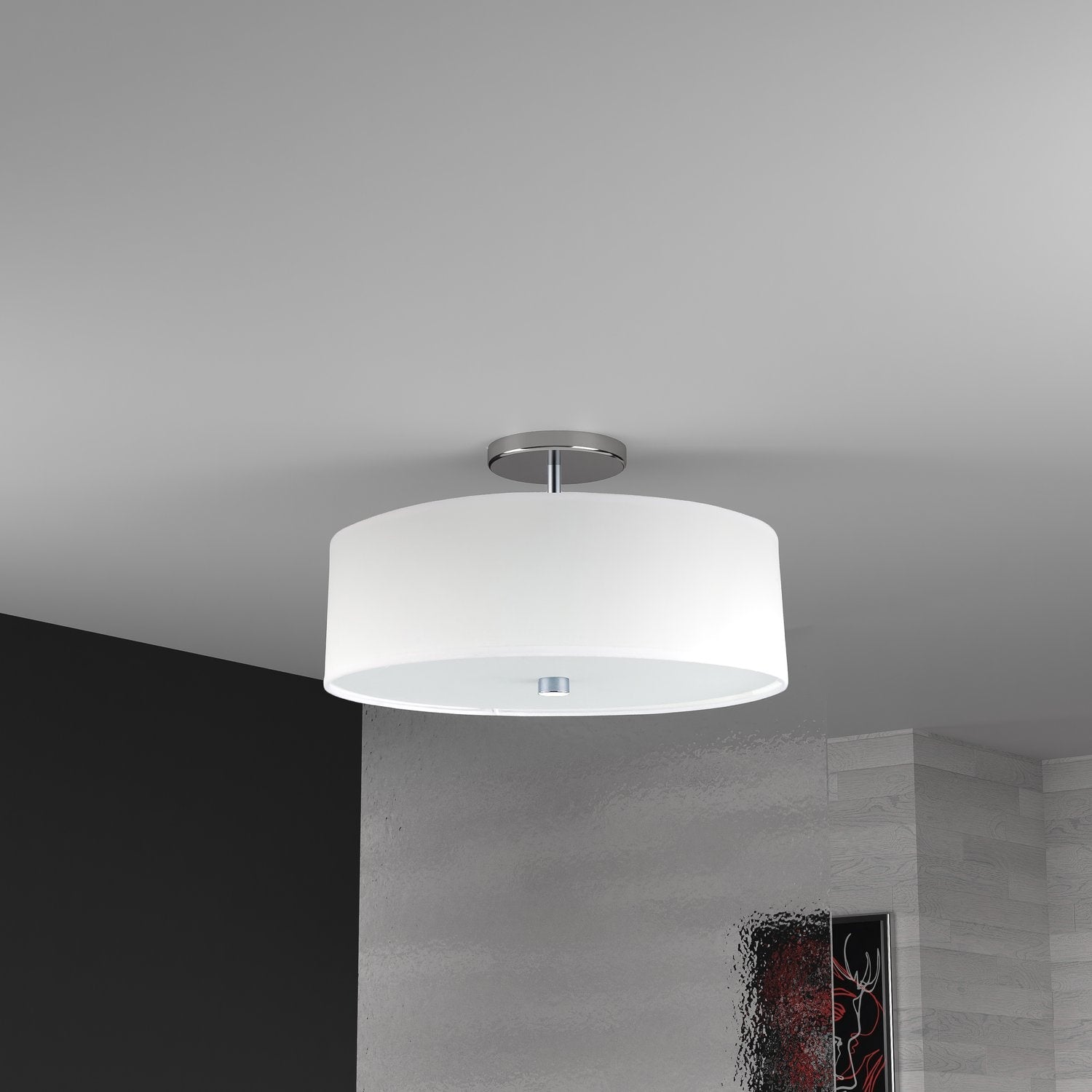 DAINOLITE, EVERLY CEILING SEMI FLUSH, SEMI FLUSH MOUNT LIGHT