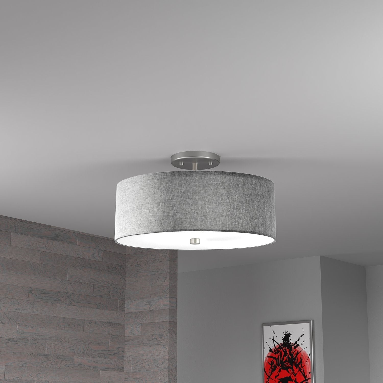 DAINOLITE, EVERLY CEILING SEMI FLUSH, SEMI FLUSH MOUNT LIGHT