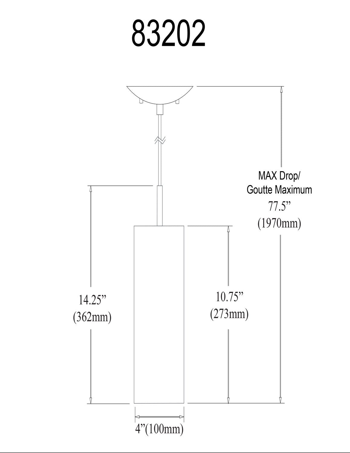 DAINOLITE LTD. 83202-SC-WH cd4ed31c-aed4-4110-ae8d-4a640bb76e61