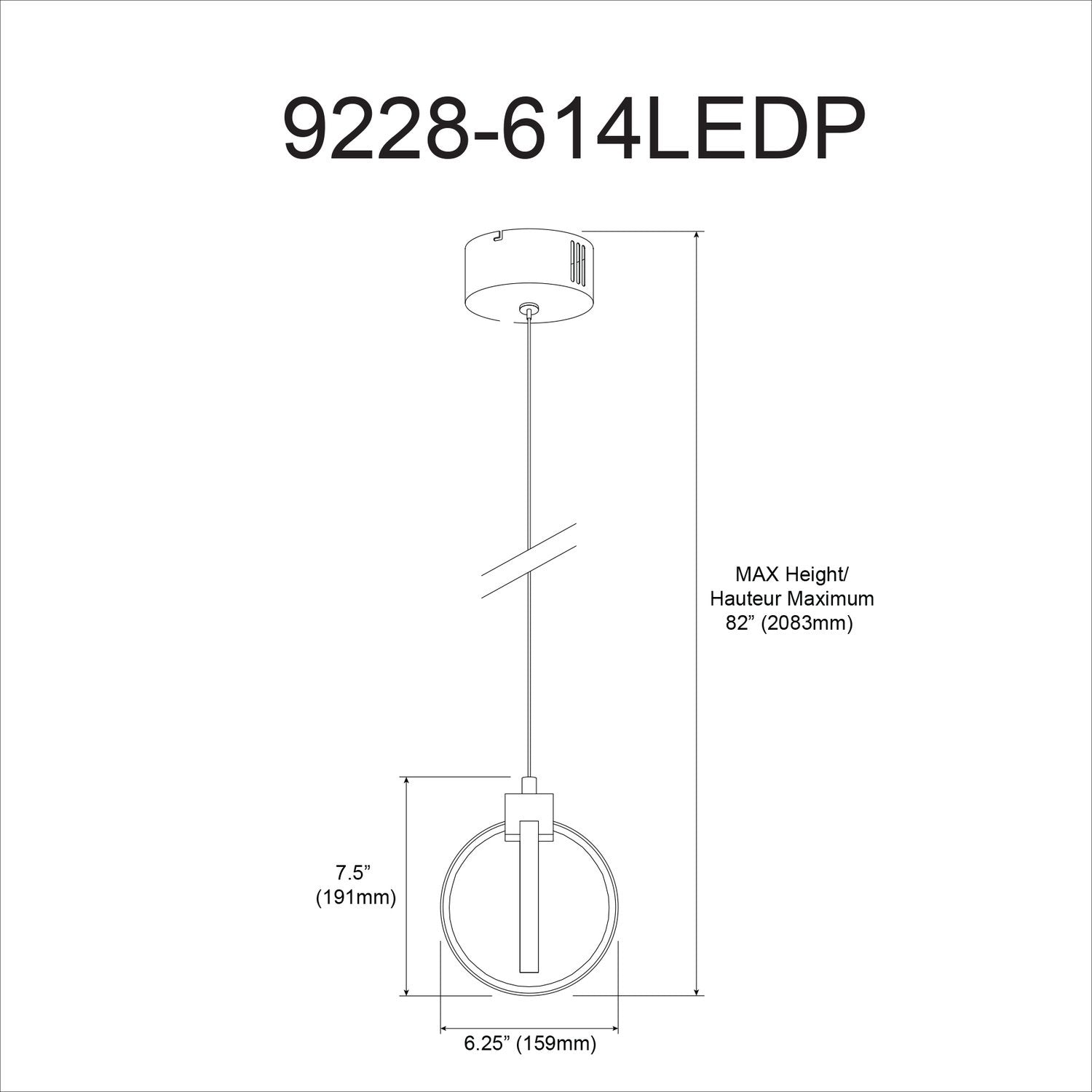 DAINOLITE LTD. 9228-614LEDP-PC 88133ff5-b8e9-450b-91da-93a7a0072e98
