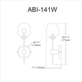 DAINOLITE LTD. ABI-141W-MB-CLR a72cb387-b75b-441e-8dda-16be0024931c