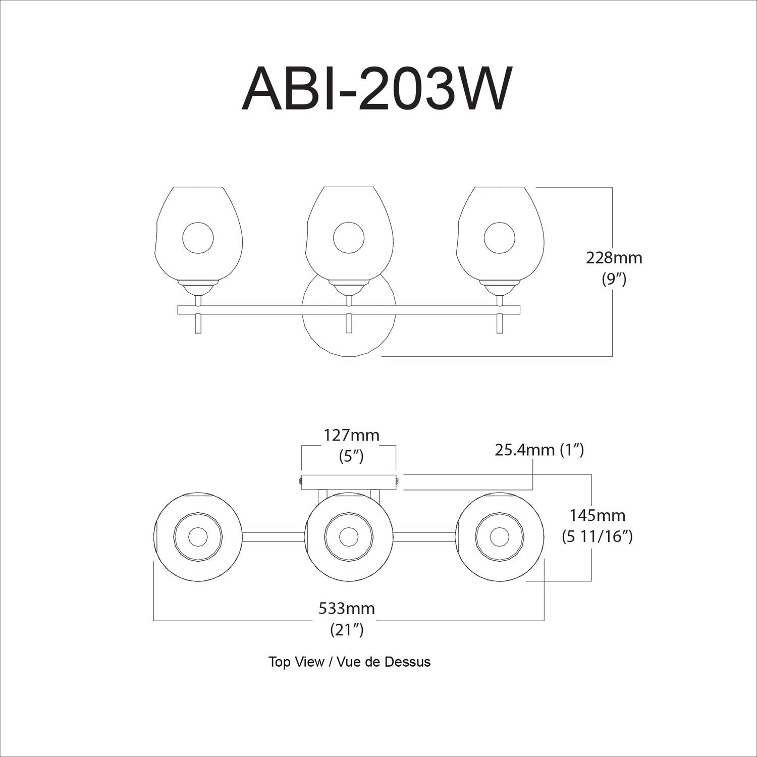 DAINOLITE LTD. ABI-203W-VB 7371a0be-6761-49a3-93a0-424fec3ece80