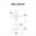 DAINOLITE, ABII CEILING SEMI FLUSH, SEMI FLUSH MOUNT LIGHT