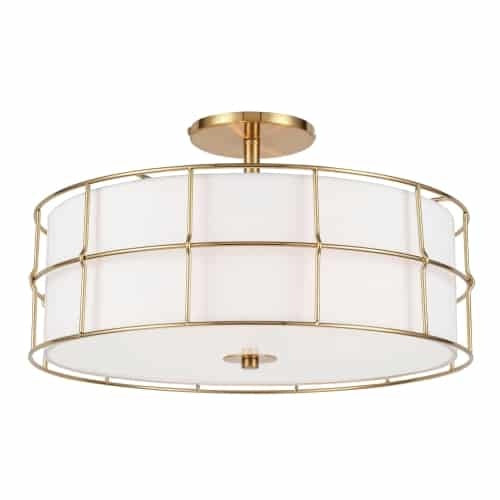 DAINOLITE, ALCALA CEILING SEMI FLUSH, SEMI FLUSH MOUNT LIGHT