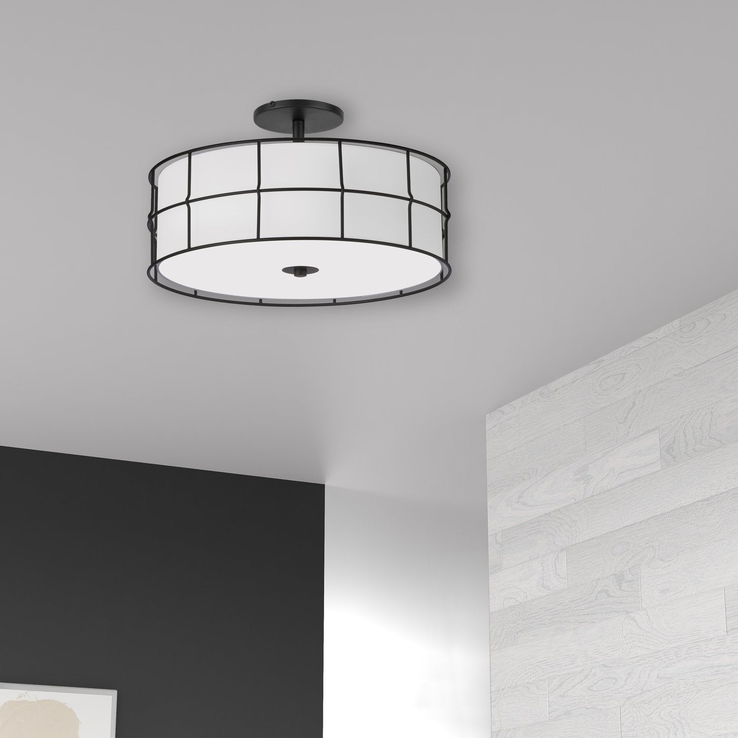 DAINOLITE, ALCALA CEILING SEMI FLUSH, SEMI FLUSH MOUNT LIGHT