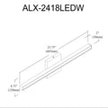 DAINOLITE, ALEXANDER WALL VANITY, VANITY LIGHT