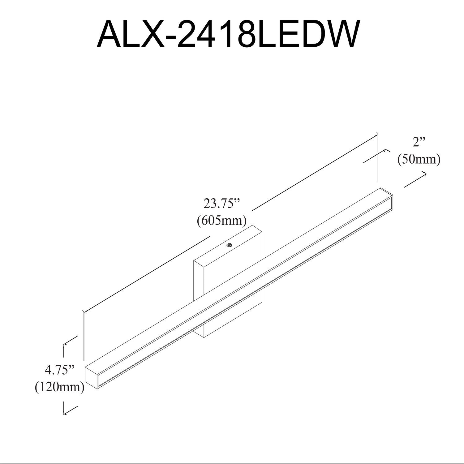 DAINOLITE, ALEXANDER WALL VANITY, VANITY LIGHT