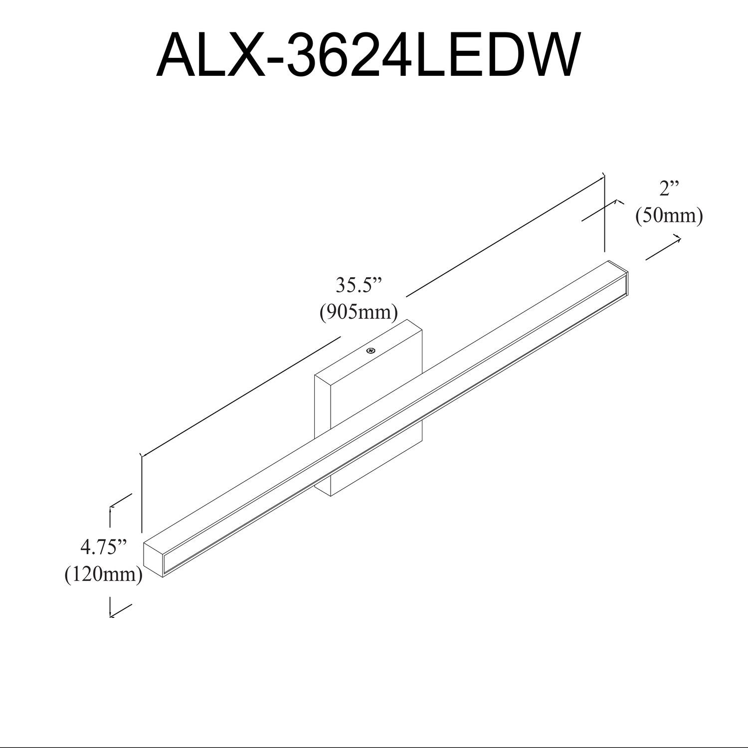 DAINOLITE, ALEXANDER WALL VANITY, VANITY LIGHT