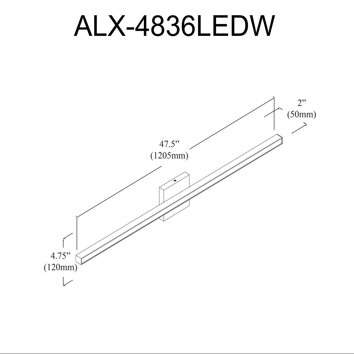 DAINOLITE, ALEXANDER WALL VANITY, VANITY LIGHT