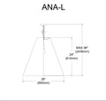 DAINOLITE, ANAYA HANGING PENDANT, PENDANT LIGHT