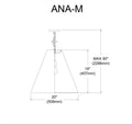 DAINOLITE, ANAYA HANGING PENDANT, PENDANT LIGHT
