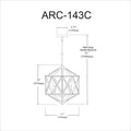 DAINOLITE, ARCHELLO HANGING PENDANT, PENDANT LIGHT