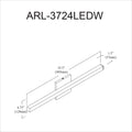 DAINOLITE LTD. ARL-3724LEDW-MB 8dbd3666-4449-4a06-97ed-0de651203b91