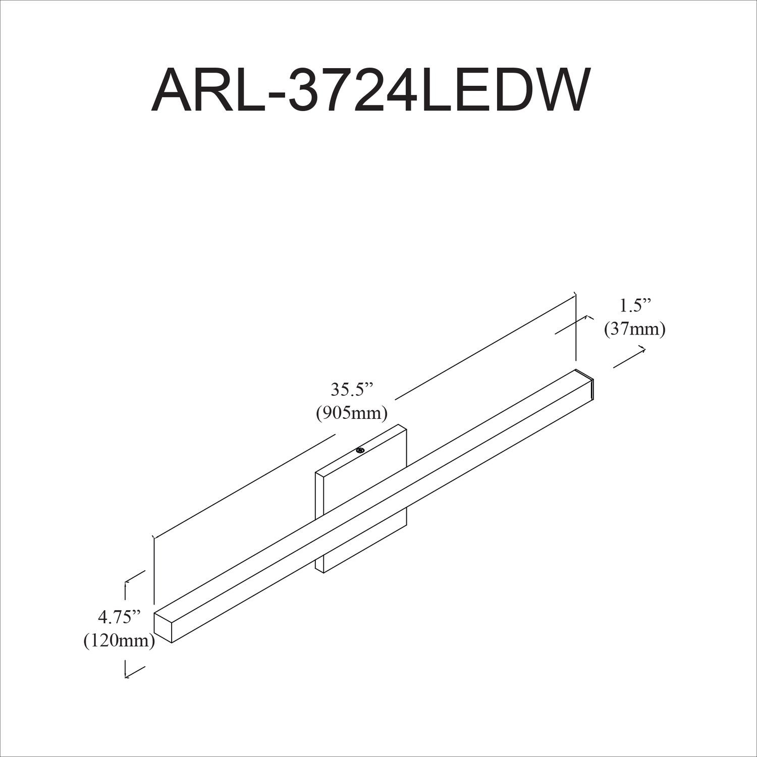 DAINOLITE, ARANDEL WALL VANITY, VANITY LIGHT