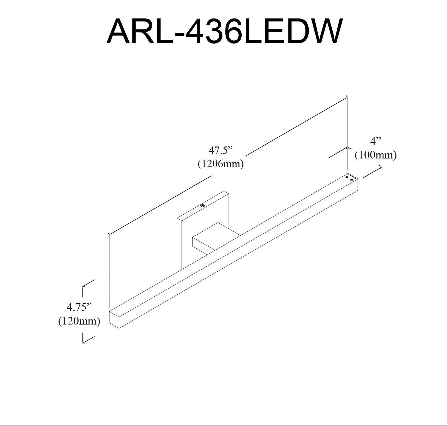 DAINOLITE, ARANDEL WALL VANITY, VANITY LIGHT
