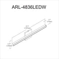 DAINOLITE LTD. ARL-4836LEDW-MB 22961171-92d6-42bf-b4ba-3ccf754764ba