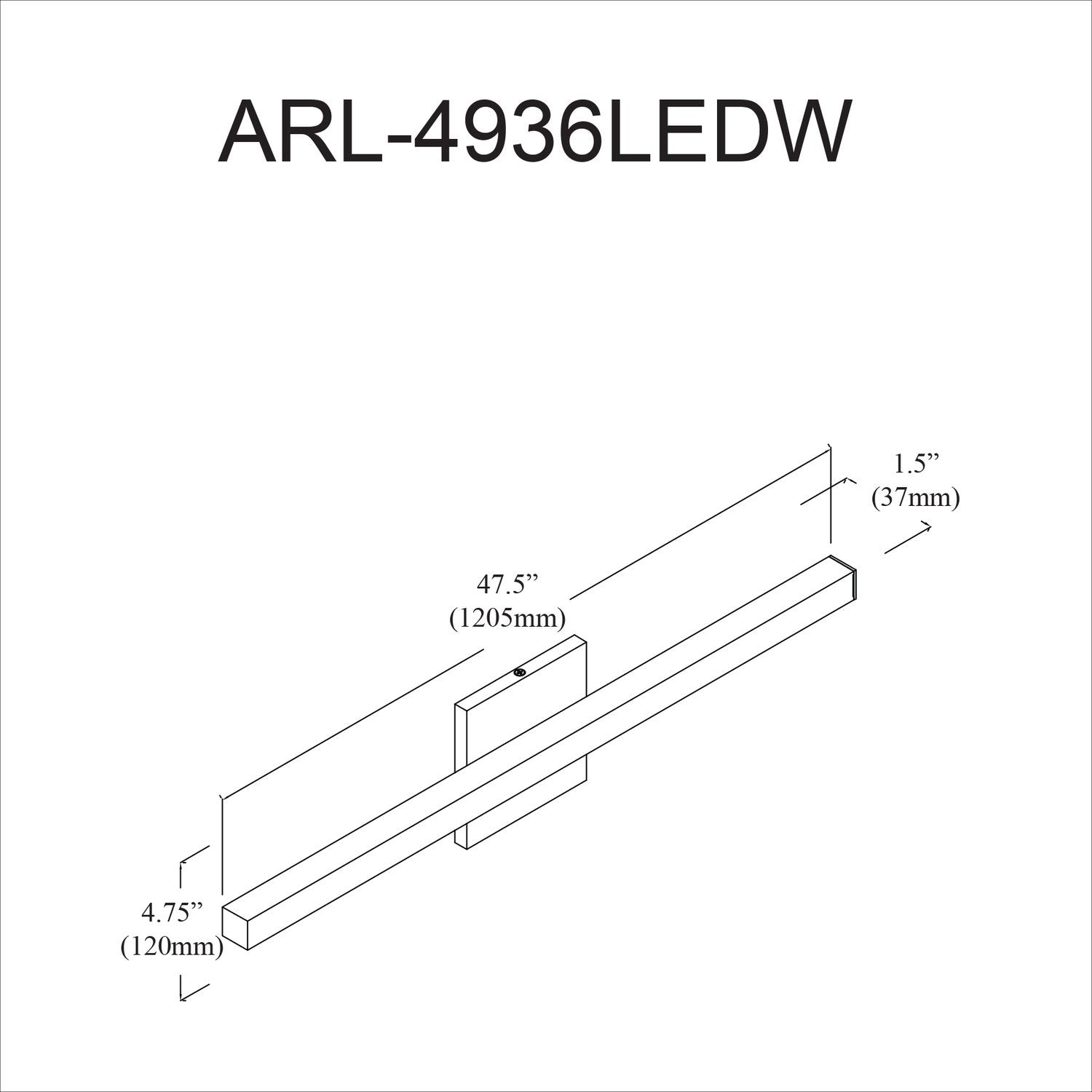 DAINOLITE, ARANDEL WALL VANITY, VANITY LIGHT
