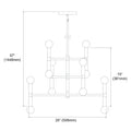 DAINOLITE, AVA HANGING CHANDELIER, CHANDELIER LIGHT