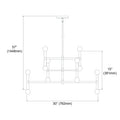 DAINOLITE, AVA HANGING CHANDELIER, CHANDELIER LIGHT