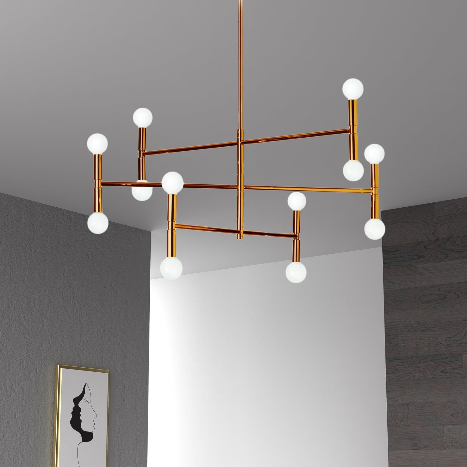 DAINOLITE, AVA HANGING CHANDELIER, CHANDELIER LIGHT