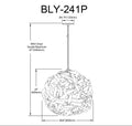 DAINOLITE, BAILEY HANGING PENDANT, PENDANT LIGHT