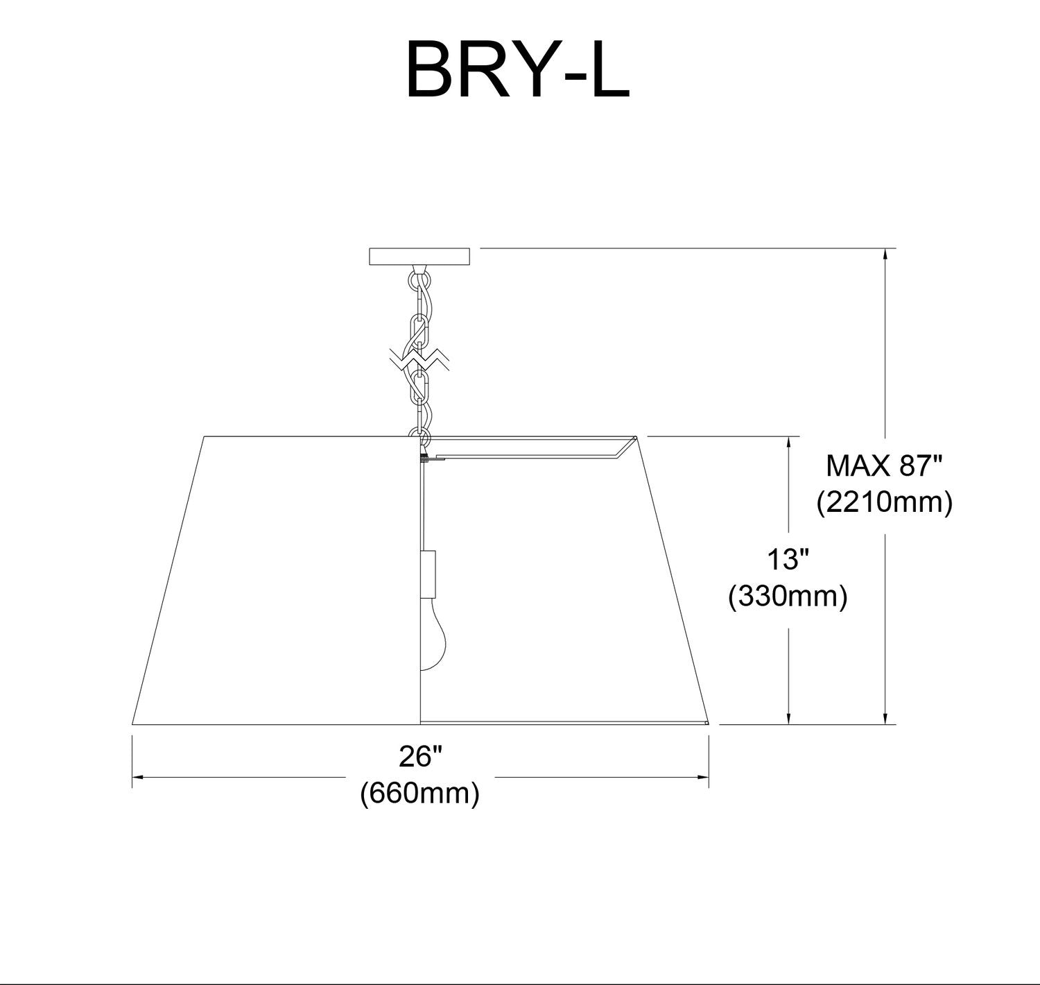 DAINOLITE, BRYNN HANGING PENDANT, PENDANT LIGHT
