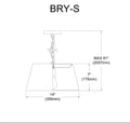 DAINOLITE, BRYNN HANGING PENDANT, PENDANT LIGHT