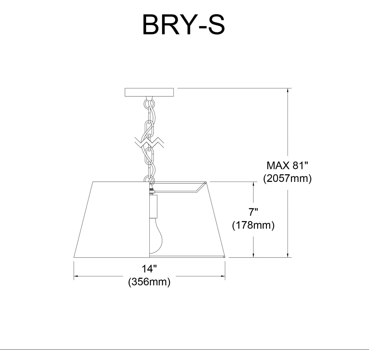 DAINOLITE, BRYNN HANGING PENDANT, PENDANT LIGHT