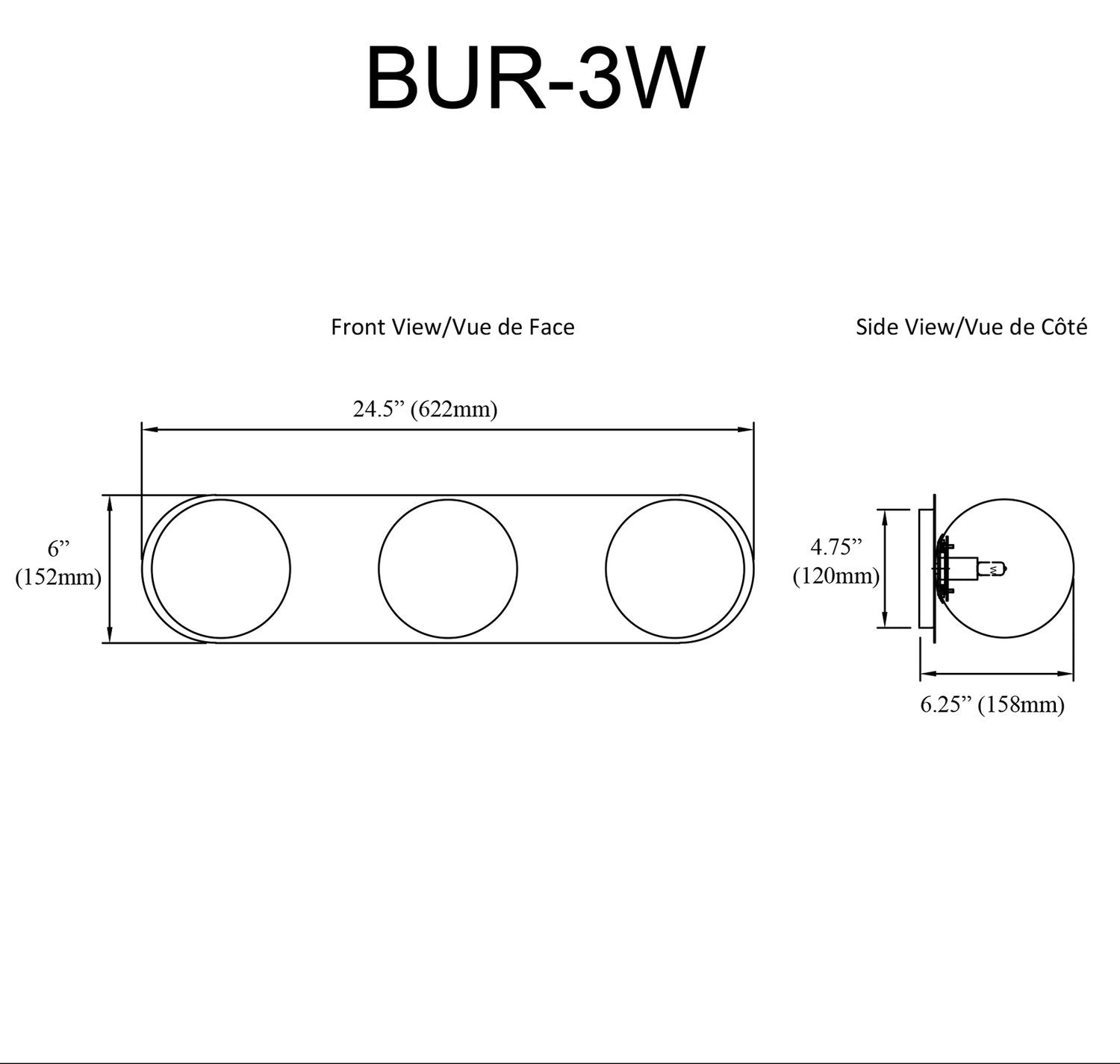 DAINOLITE, BURLAT WALL VANITY, VANITY LIGHT