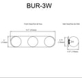 DAINOLITE, BURLAT WALL VANITY, VANITY LIGHT