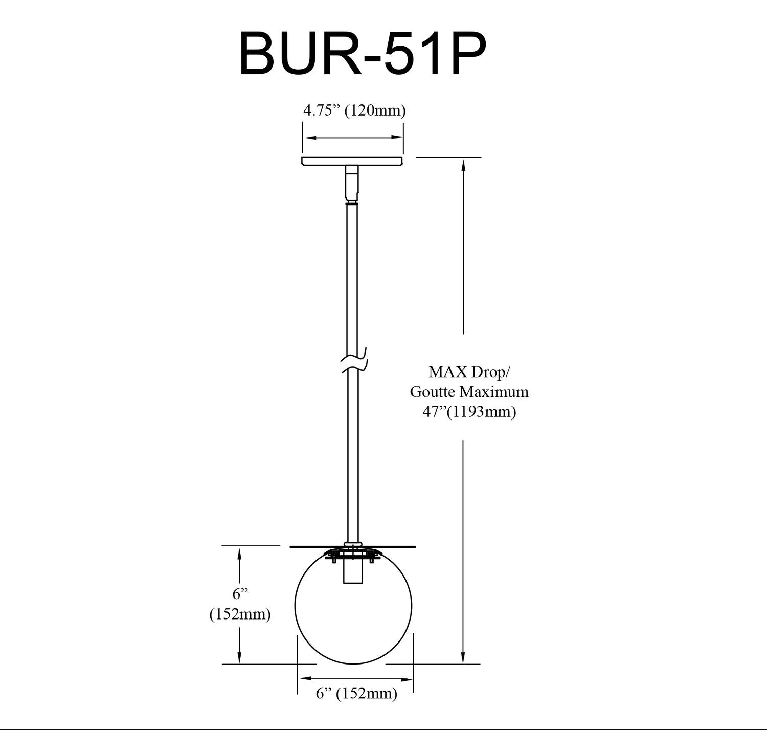 DAINOLITE, BURLAT HANGING PENDANT, PENDANT LIGHT