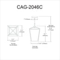 DAINOLITE, CAGE HANGING PENDANT, PENDANT LIGHT