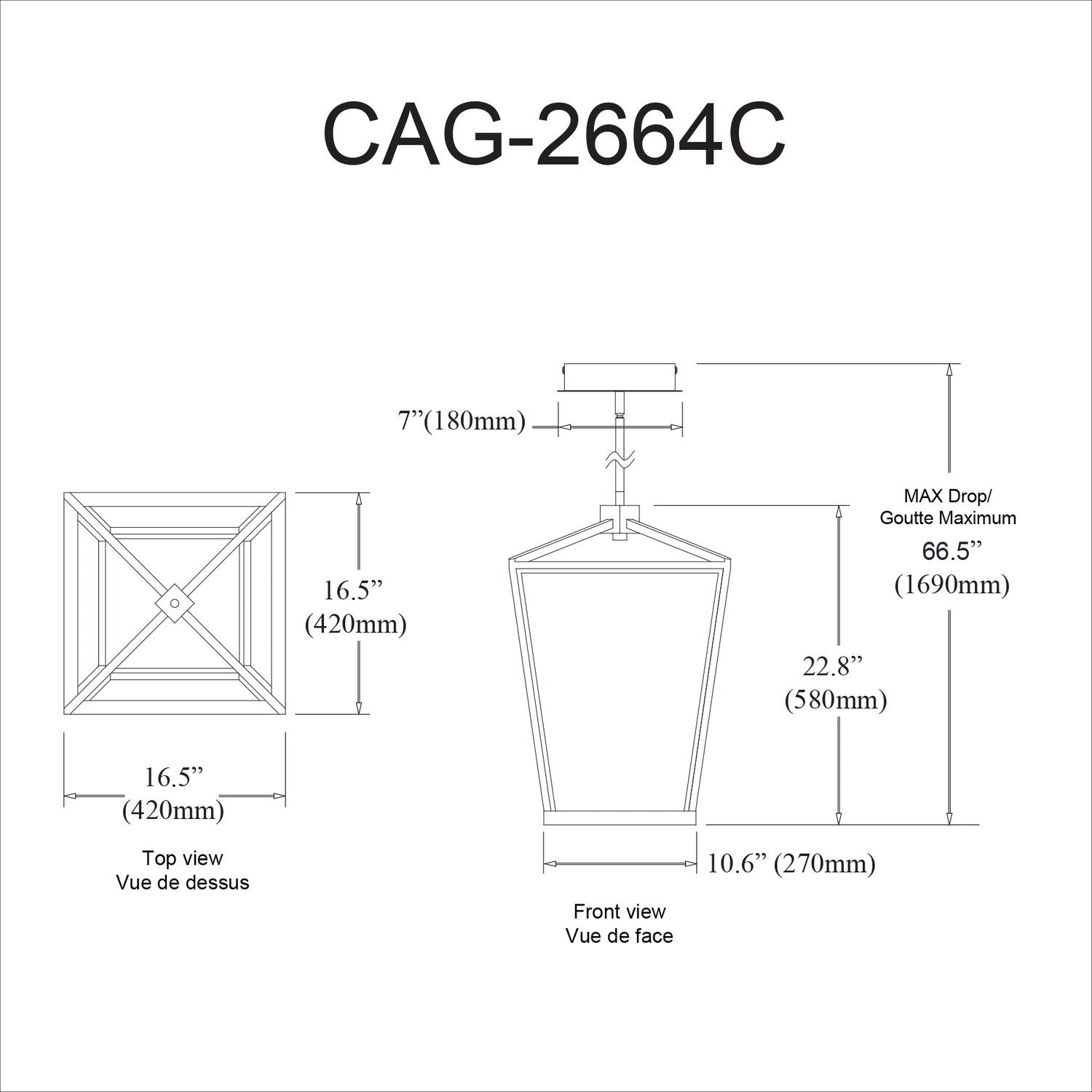 DAINOLITE, CAGE HANGING PENDANT, PENDANT LIGHT