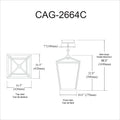 DAINOLITE, CAGE HANGING PENDANT, PENDANT LIGHT