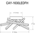 DAINOLITE, CARLY CEILING FLUSH, FLUSH MOUNT CEILING LIGHTS