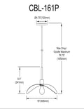 DAINOLITE, CHRISTOBEL HANGING PENDANT, PENDANT LIGHT