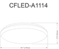 DAINOLITE, LED CEILING FLUSH, FLUSH MOUNT CEILING LIGHTS