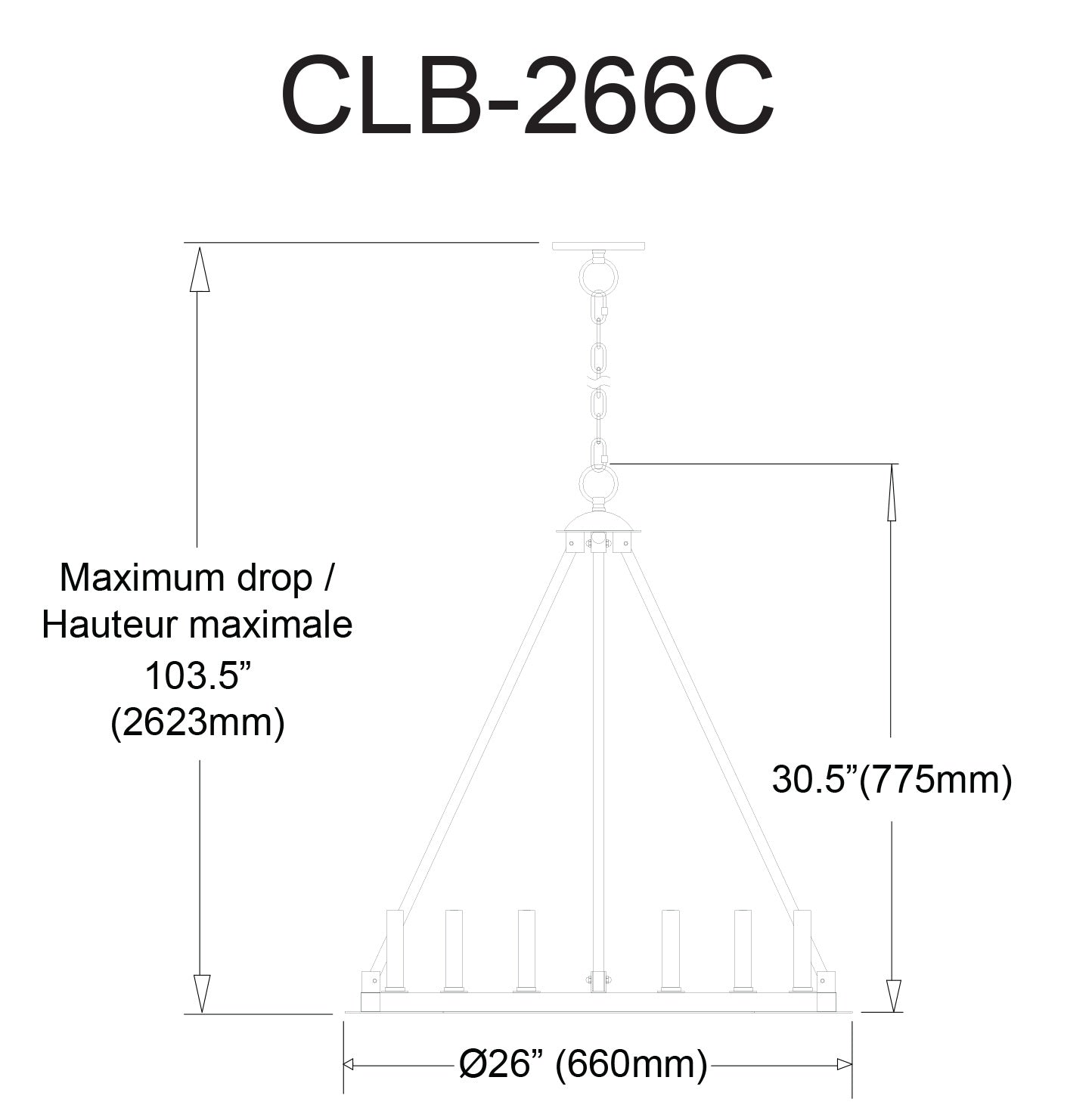 DAINOLITE, COLBY HANGING CHANDELIER, CHANDELIER LIGHT