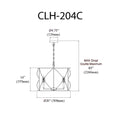 DAINOLITE, CALAH HANGING CHANDELIER, CHANDELIER LIGHT