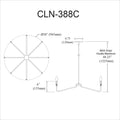 DAINOLITE, CLAYTON HANGING CHANDELIER, CHANDELIER LIGHT