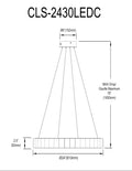 DAINOLITE, CELESTE HANGING CHANDELIER, CHANDELIER LIGHT