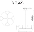 DAINOLITE, COLETTE HANGING CHANDELIER, CHANDELIER LIGHT
