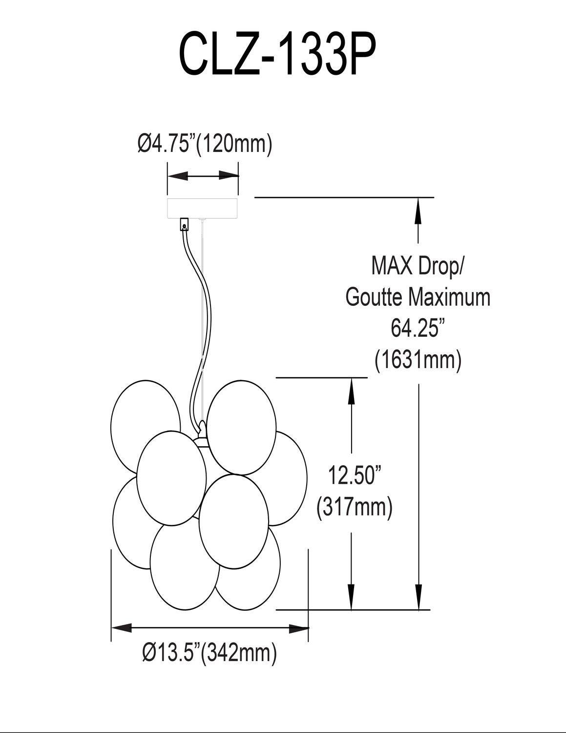 DAINOLITE LTD. CLZ-133P-MB e7f86d00-0e07-4936-b495-d358e32523a4